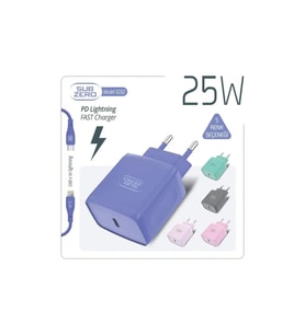 Subzero Sg92 25w Pd Girişili Ligtning Fast Şarj Aleti Mor,pembe,yeşil Renkler