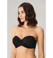 Amora Secret Balenli Desteksiz Dolgusuz Askısız Straplez Yumuşak Süngerli Günlük Klasik T-shirt Süt