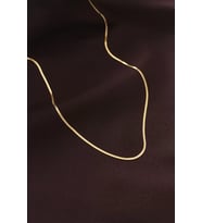 Çelik Gold Renk 60 cm İnce İtalyan Zincir Kolye - TJ-BKO6227