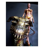 Angelina Jolie Grandel's Mother Beowulf Boyalı Figür 30 Cm (dev Boy)