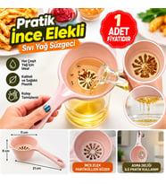 Mey İthalat® Pratik İnce Elekli Mutfak Gereci Sıvı Yağ Süzgeci (adet fiyatıdır)