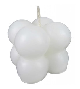 25 Adet MUM BUBBLE BEYAZ 3,5X3,5 CM PK:1-