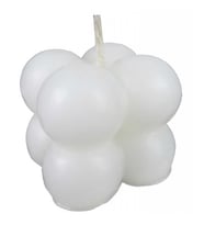 25 Adet MUM BUBBLE BEYAZ 3,5X3,5 CM PK:1-
