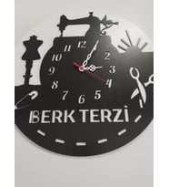 Terzi,Terzi Dükkanı,Terziler için Tasarım saat Kişiye özel isim
