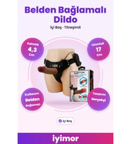 17 Cm Belden Bağlamalı İçi Boş Titreşimli Strapon Penis – iyimor