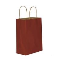 BORDO KAĞIT HEDİYE VE ALIŞVERİŞ ÇANTASI (18X8X24) 25 ADET