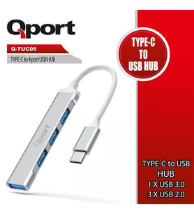 QPORT Q-UC204 4port USB Çoklayıcı Hub