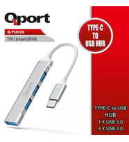 QPORT Q-UC204 4port USB Çoklayıcı Hub