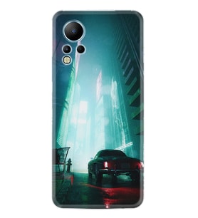 Infınix Note 12 Kılıf Silikon Desen Özel Seri Night Cars 1619