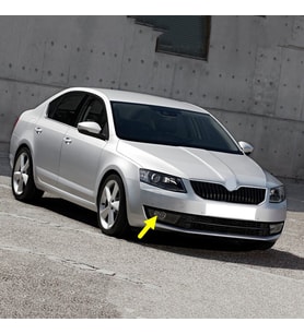 Skoda Octavia A7 2013-2017 Ön Sağ Sis Farı İçi Siyah 5E0941702E