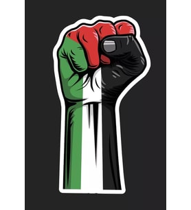 Özgür Filistin 19CM Free Palestine Araba Sticker Arka Cam