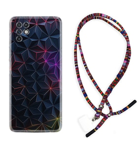 INFINIX Note 11 Pro Note 10 Hot 9 Play Kılıf Boyun Asklı Rasta Silikon Renkli Prizmalar 1783