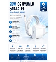 20W Hızlı Şarj Adaptörü Lightning Kablo Destekli