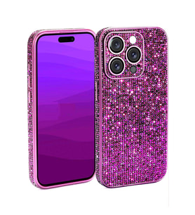 Caş Dekorasyon Mor Renk Taşlı 13 Pro Max Telefon Kılıfı