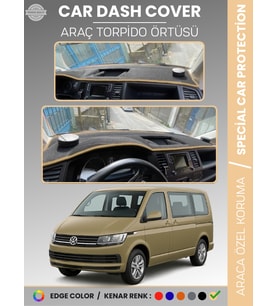 VOLKSWAGEN TRANSPORTER T6 (2015-2020) Torpido Örtüsü Ön Göğüs Koruma Torpido Koruma Tam Uyum