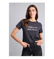 Defacto Baskılı Antrasit Kadın T-Shirt H1408AX/AR191
