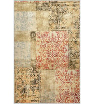 Eliana Home Baskılı, Yıkanabilir Kaymaz Taban Salon Halısı LNA1200 100x150 cm (Sarı)