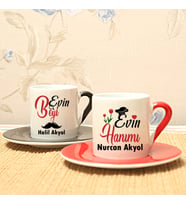 Evin Beyi Evin Hanımı 2'Li Fincan Seti