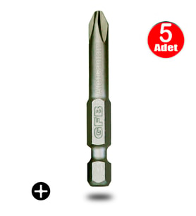 Gfb Bits Yıldız Uç Vidalama Matkap Ucu Ph2 x 50mm - 5 Adet