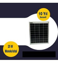 GESPER 25 WATT MONOKRİSTAL GÜNEŞ PANELİ