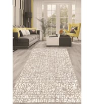 Dijital Kaymaz Taban Yıkanabilir Modern Renkli Salon Halısı Mutfak Halısı Yolluk ND-HT-445 (Krem)