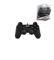 PS3 SİYAH OYUN KOLU ANALOG TİTREŞİMLİ USB KABLO 15 TUŞ - 2 ANALOG - 8 YÖN TETİKLEYİCİ 1.8MT KABLO (5690)