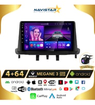Megane 3 Kablosuz Carplay 4+64 GB Android 13 Navigasyon Multimedya Sistemi