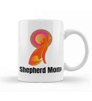 Retro German Shepherd Mom Gift Dog Mother Pet Mama Kupa Bardak Porselen