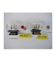 DENİZCİLİK › DENİZCİLİK GRUBU › Marine Şişe Gemi-Z&A ŞİŞE GEMİ>>11.5x5.5x7 cm.