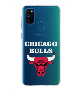Samsung Galaxy M30s Kapak Chicago Bulls Tasarımlı Şeffaf Silikon Kılıf
