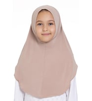 Sütlü Kahve Pratik Hazır Geçmeli Genç Tesettür Bone Sandy Kumaş Düz Hijab 2312_26