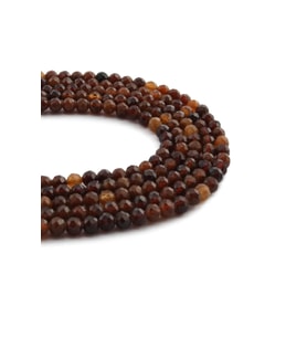 Garnet Taşı Küre Kristal Kesim Parlak 4mm Doğal Taş Dizi