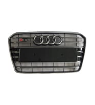 audi a5 (2012-2015) uyumlu krom-siyah s5 panjur