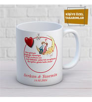 Kişiye Özel İsim Yazılabilir Sevgi Temalı Kupa Bardak