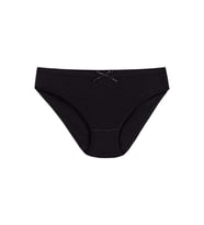 12 Adet Yıldız Bayan Ribana Kalpli Bikini Külot Siyah 3578