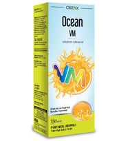 Orzax Ocean VM Vitamin Mineral Şurubu Portakal Aromalı 150ml