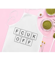 BK Gift Fcuk Tasarımlı Beyaz Mutfak Önlüğü Aşçı Hediyesi, Arkadaşa Hediye-3