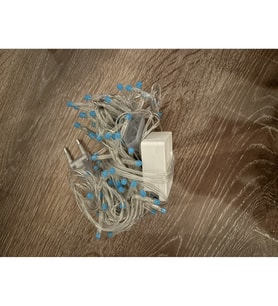 10 M 100 Led Damla Uçlu Mavi Işık Şeffaf Kablo MZ-17-6