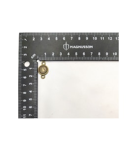 14 MM OSMANLI TUĞRA PARA (ÇİFT KUPLU DÜZ) (50 ADET) (Antik Sarı Altın)