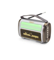 Bluetooth Nostaljik Fm Radyo Usb Tf Aux Rgb Taşınabilir Hoparlör - Kahverengi FX2512B
