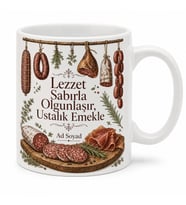 Şarküteri Hediyesi Baskılı Porselen Kupa Bardak Hediyelik Özel Tasarım