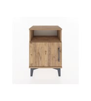 Arges Komodin 2 Raflı Tek Kapaklı 44x30x64 Çam-Çam