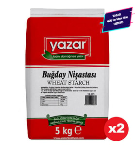 Yazar Buğday Nişastası 5 Kg x 2 Paket