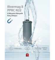 Rivermag Güçlendirilmiş 6 Mıknatıslı N52 Manyetik Kireç Kırıcı Önleyici 1/2 Beyaz Eşya Banyo Tesisatı (Gri)