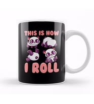 Cute This Is How I Roll Panda Funny Little Bear Kupa Bardak Porselen