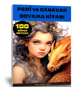 Peri ve Canavar Boyama Kitabı (100 Tam Sayfa)