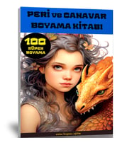 Peri ve Canavar Boyama Kitabı (100 Tam Sayfa)
