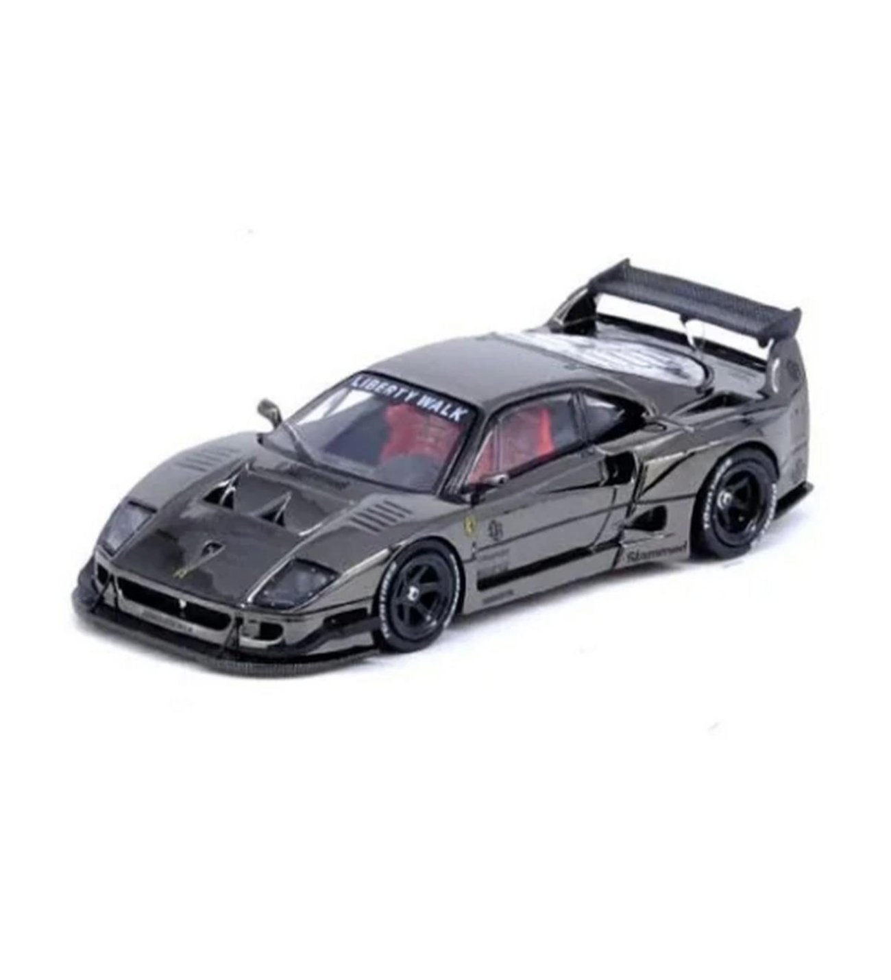 Inno 1/64 LBWK F40 Chrome Black Chase Car Included