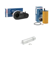 Bosch Filtre Bakım Seti BMW 5 SERİSİ F10 525 d Dizel 2011-2016 Hava + Yağ f. + Yakıt Filtre Bosch