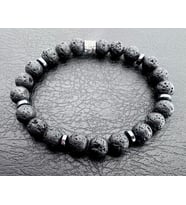 Nunuki Lavtaşı Doğaltaş Unisex Erkek Bileklik Esnek Doğaltaş Bileklik Lavtaşı Stretch Gemstone Mens Bracelet Yılbaşı Hediyesi Öğretmenler Günü Hediyesi Doğum Günü Hediyesi Christmas Gift New Year Gift Teacher Gift NUBR0057